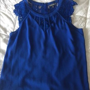 Britton Ivy Blue Lace Tank from Stitch Fix